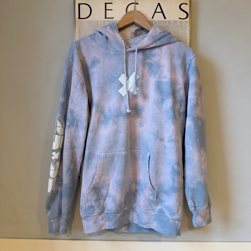 Official Sam & Colby Fanjoy Pastel Tie Dye Hoodie Pullover Fleece Graphic XPLR
